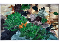 Lex van lith - abstracte tuincompositie - olie op doek - 50x80 cm - afbeelding 5 van  12