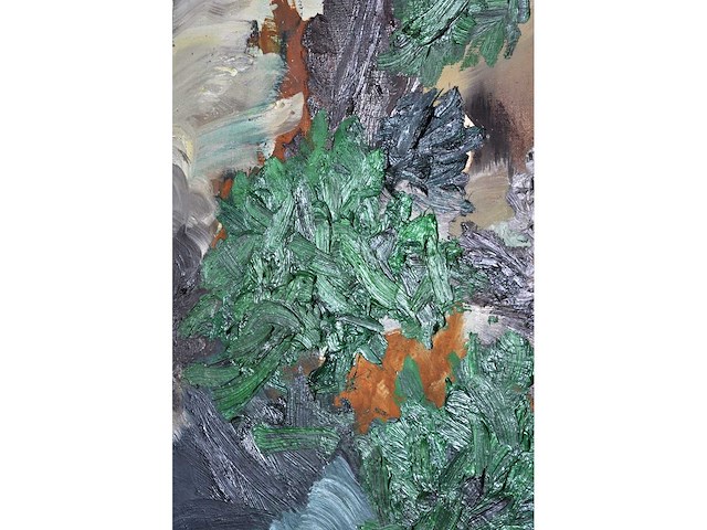 Lex van lith - abstracte tuincompositie - olie op doek - 50x80 cm - afbeelding 12 van  12