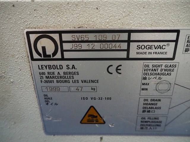 Leybold s.a. - afbeelding 2 van  10