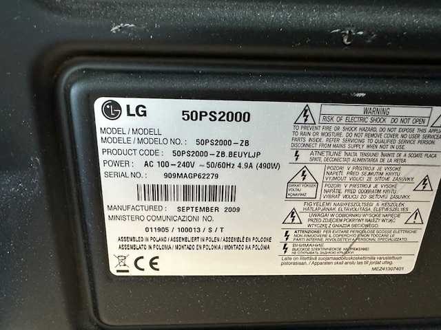 Lg - 50ps2000 - televisie - afbeelding 6 van  6