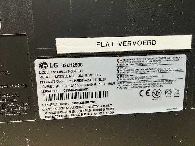 Lg 32lh250c-za televisie - afbeelding 3 van  3