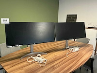 Lg 34wk650-w monitor (2x) - afbeelding 1 van  3