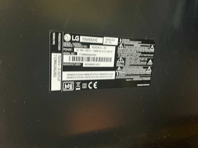 Lg 75uv341c 75” flatsceen televisie - afbeelding 7 van  7
