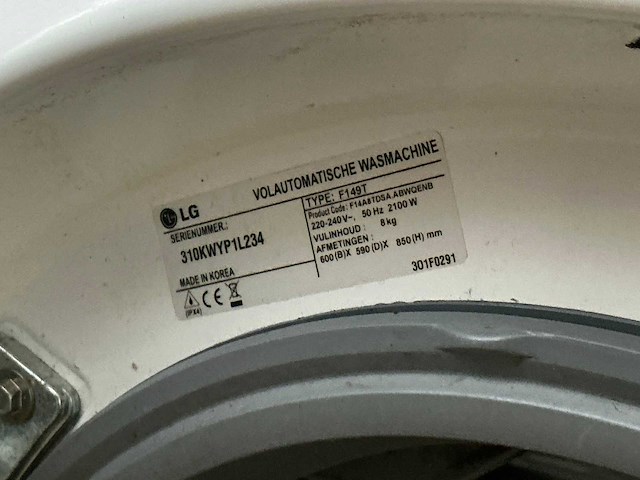 Lg f149t wasmachine - afbeelding 1 van  2