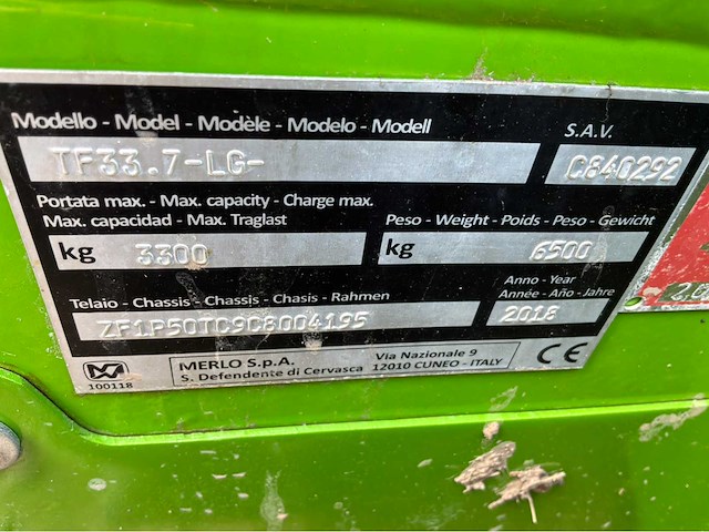 Lg merlot 33.7 telehandler - afbeelding 13 van  14