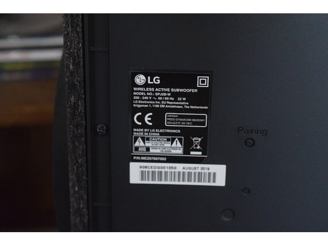 Lg surround systeem model 5j2 50/60hz 18w - afbeelding 6 van  6