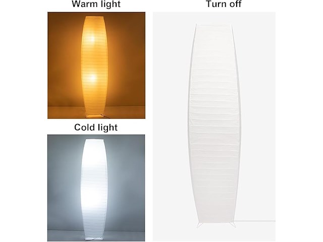 Lianheng papieren vloerlamp (2 stuks) - afbeelding 3 van  4
