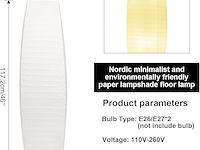 Lianheng papieren vloerlamp (2 stuks) - afbeelding 4 van  4