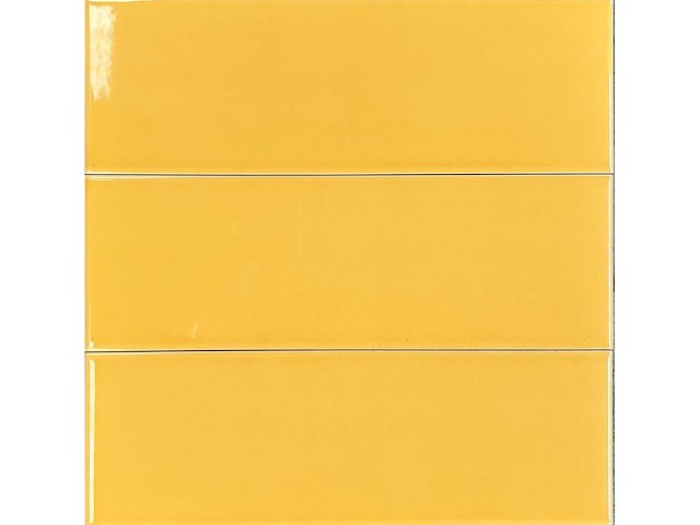 Libra flat amarillo brillo 10x30 cm - wandtegel 30m² - afbeelding 1 van  1