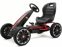 Licensed abarth children's pedal go-kart black - afbeelding 1 van  4