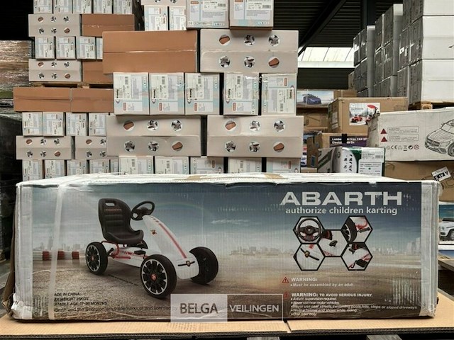 Licensed abarth children's pedal go-kart black - afbeelding 2 van  6