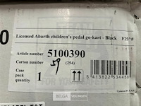 Licensed abarth children's pedal go-kart black - afbeelding 6 van  6