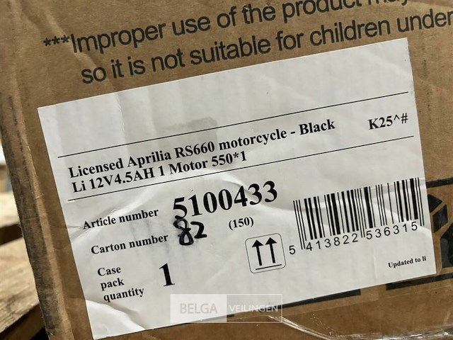 Licensed aprilia rs660 motorcycle - black - afbeelding 5 van  5