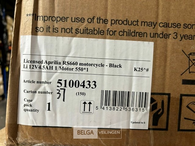 Licensed aprilia rs660 motorcycle - black - afbeelding 4 van  4
