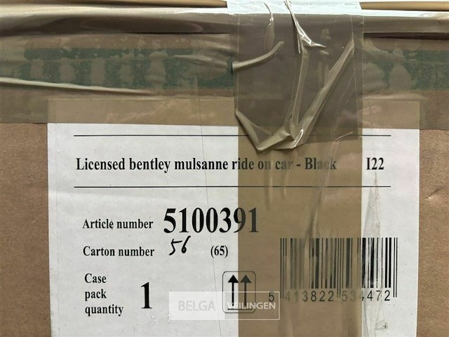 Licensed bentley mulsanne ride on car black - afbeelding 4 van  4