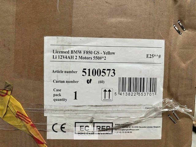 Licensed bmw f850 gs - yellow - afbeelding 4 van  4