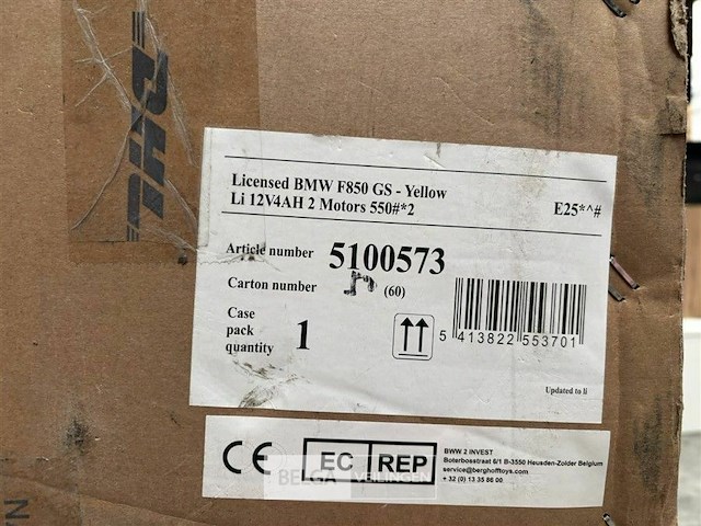 Licensed bmw f850 gs - yellow - afbeelding 4 van  4