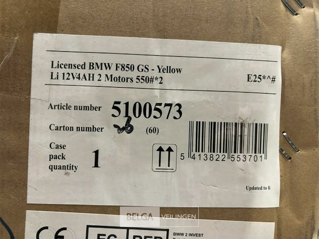 Licensed bmw f850 gs - yellow - afbeelding 5 van  5