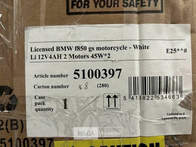 Licensed bmw f850 gs motorcycle - white - afbeelding 4 van  4