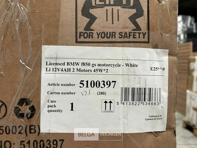 Licensed bmw f850 gs motorcycle - white - afbeelding 3 van  3