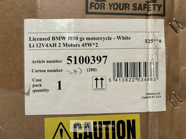 Licensed bmw f850 gs motorcycle - white - afbeelding 4 van  4