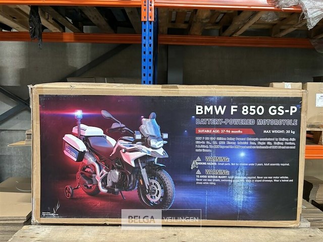 Licensed bmw f850 gs motorcycle - white - afbeelding 2 van  5