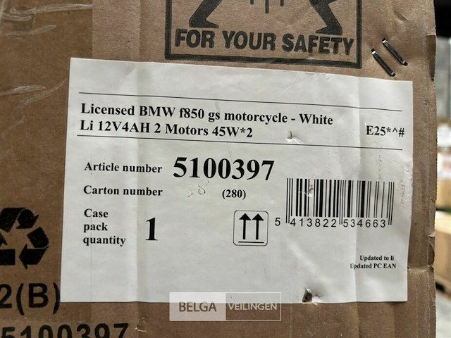 Licensed bmw f850 gs motorcycle white - afbeelding 4 van  4