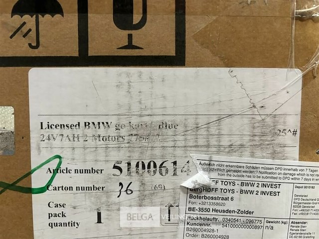 Licensed bmw go kart - blue - afbeelding 4 van  4