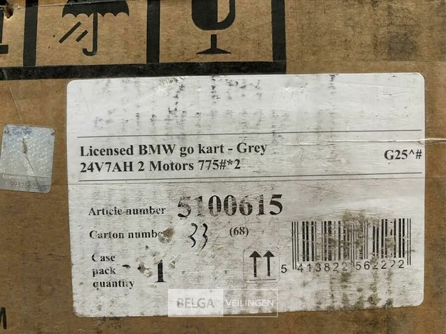 Licensed bmw go kart - grey - afbeelding 3 van  3