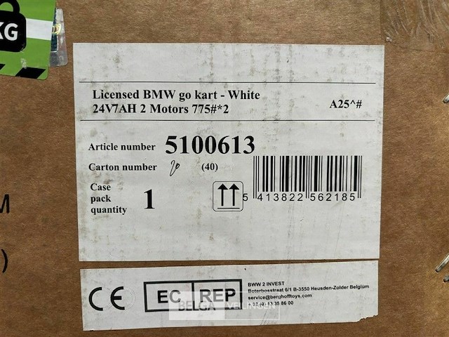 Licensed bmw go kart - white - afbeelding 4 van  4