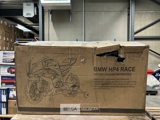 Licensed bmw hp4 race motor motorcycle - red - afbeelding 2 van  4