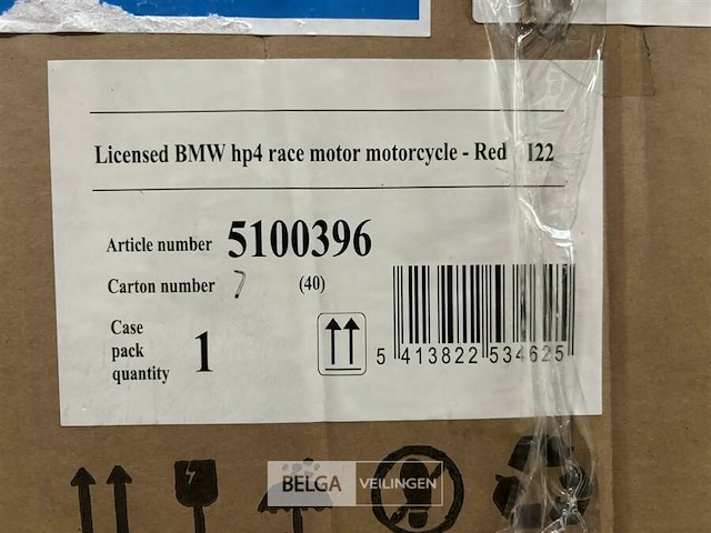 Licensed bmw hp4 race motor motorcycle - red - afbeelding 4 van  4