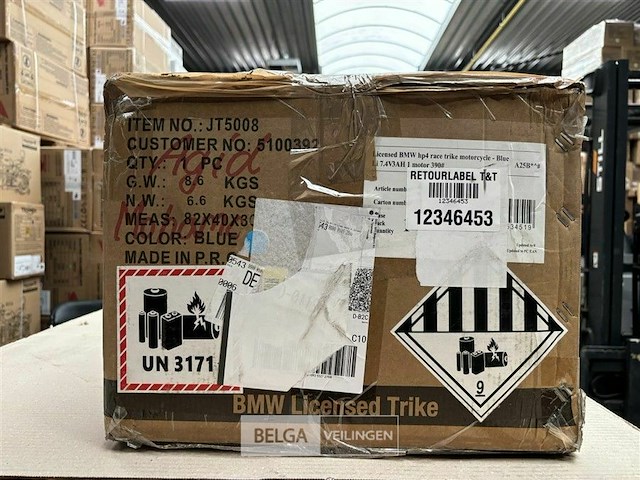 Licensed bmw hp4 race trike motorcycle blue - afbeelding 2 van  3