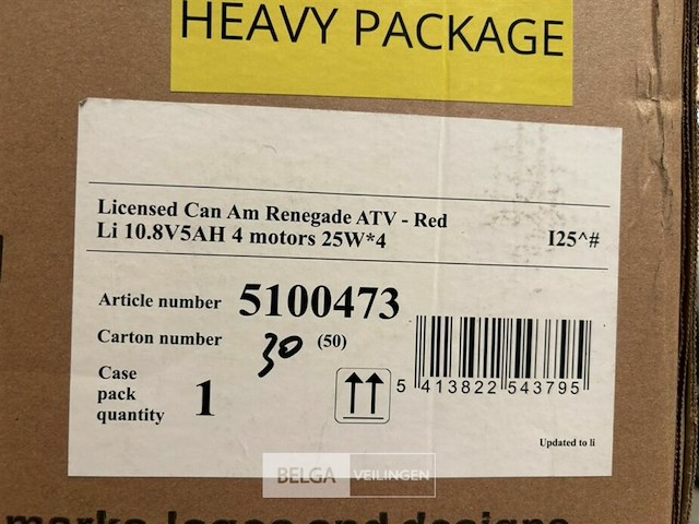 Licensed can am renegade atv - red - afbeelding 5 van  5