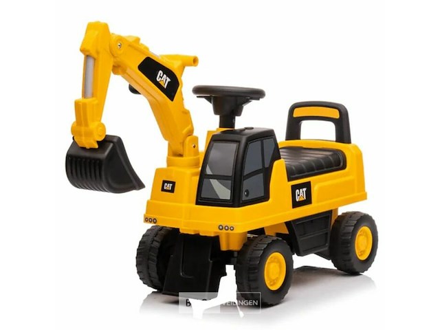 Licensed cat ride on car excavator - yellow - afbeelding 1 van  4