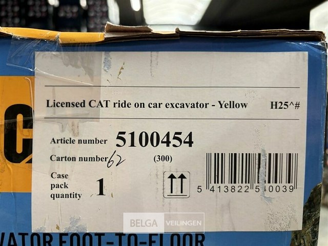 Licensed cat ride on car excavator yellow - afbeelding 5 van  5