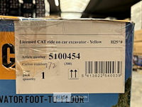 Licensed cat ride on car excavator yellow - afbeelding 4 van  4