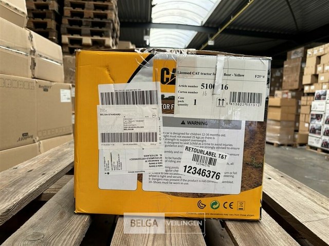 Licensed cat tractor foot to floor - yellow - afbeelding 3 van  4