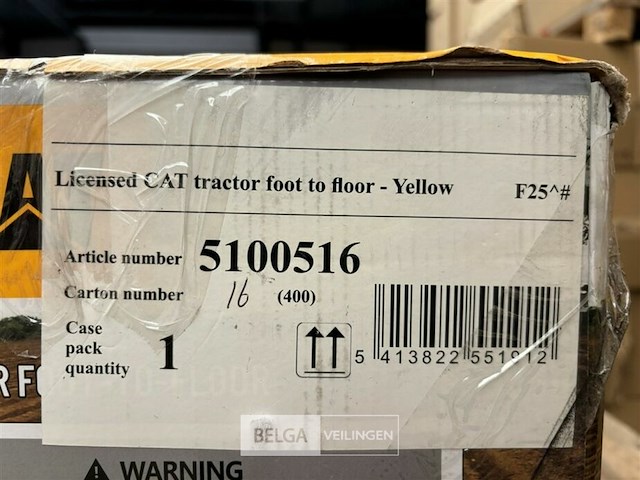 Licensed cat tractor foot to floor - yellow - afbeelding 4 van  4