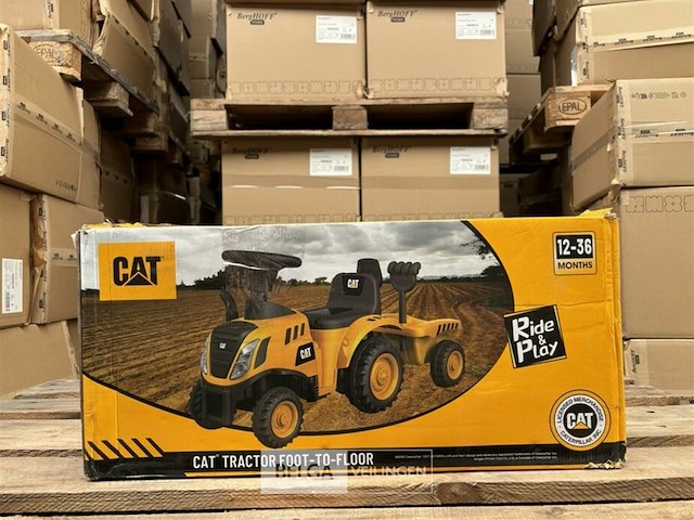 Licensed cat tractor foot to floor - yellow - afbeelding 2 van  4