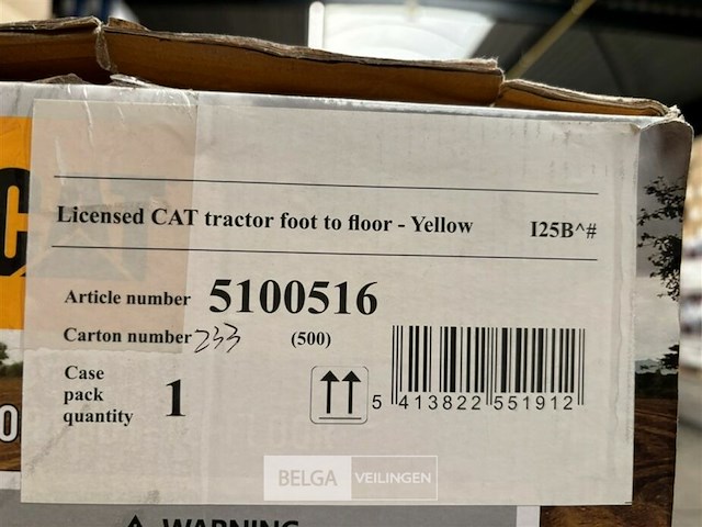 Licensed cat tractor foot to floor - yellow - afbeelding 4 van  4