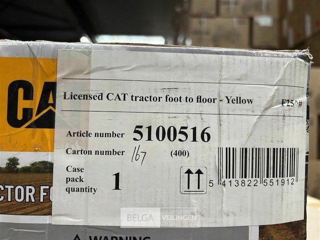 Licensed cat tractor foot to floor yellow - afbeelding 4 van  4