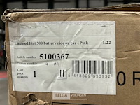 Licensed fiat 500 battery ride on car pink - afbeelding 4 van  4