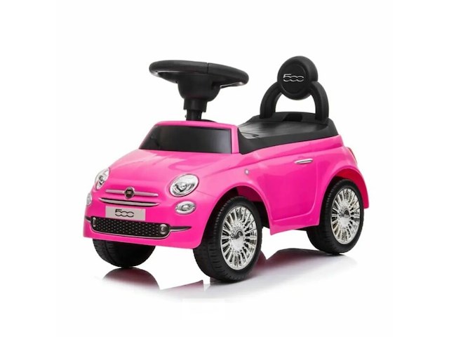 Licensed fiat 500 foot to floor ride on car - pink - afbeelding 1 van  3