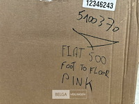 Licensed fiat 500 foot to floor ride on car - pink - afbeelding 3 van  3