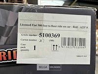 Licensed fiat 500 foot to floor ride on car - red - afbeelding 4 van  4