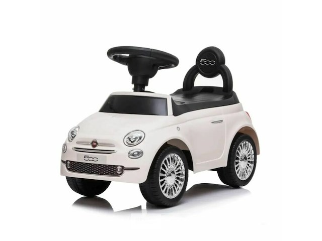 Licensed fiat 500 foot to floor ride on car - white - afbeelding 1 van  3