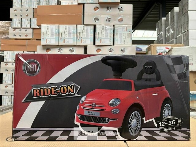 Licensed fiat 500 foot to floor ride on car pink - afbeelding 2 van  4