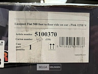 Licensed fiat 500 foot to floor ride on car pink - afbeelding 4 van  4