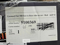 Licensed fiat 500 foot to floor ride on car red - afbeelding 4 van  4